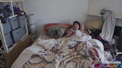 Caring stepmom rides her sick stepson to help him feel better