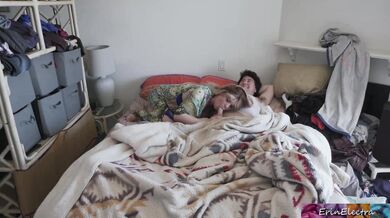 Caring stepmom rides her sick stepson to help him feel better