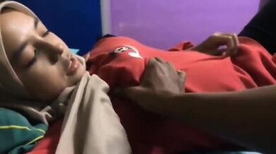 Awek Tudung Kena Ramas