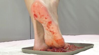 Strawberries on my soles and golden showers