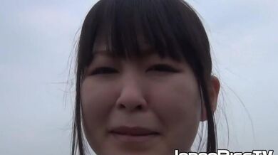 JAPAN PISS TV - Japan lass soaks her panties up with pee outdoors