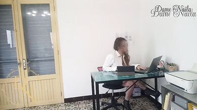 French Domina Wife Fucks Employee Rough For Promotion - Office Bdsm & Strapon Pegging