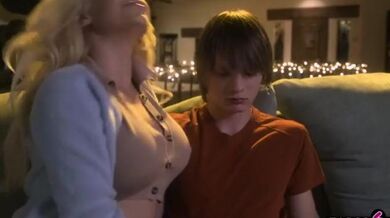 Stepmom Spencer Scott Fucks Stepson Rough - Big Tits Milf & Huge Cock Taboo Sex