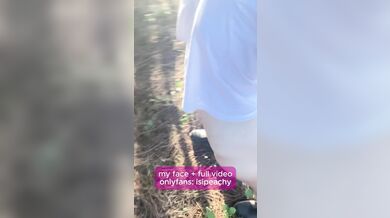 Naked Slut Waits In The Forest Begging To Get Fucked Hard Against A Pine Tree