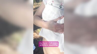 Naked Slut Waits In The Forest Begging To Get Fucked Hard Against A Pine Tree