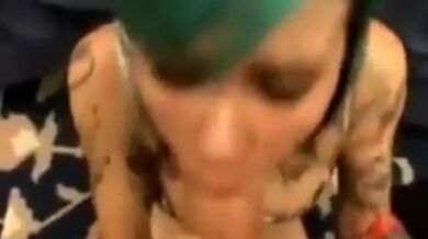 Horny emo girl loves cock