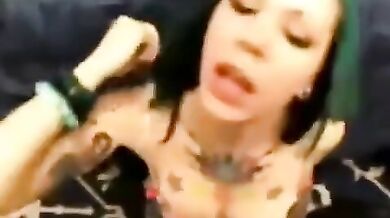 Horny emo girl loves cock