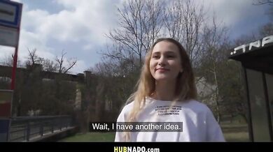 Russian Girl Ivi Rein Flashes Boobs In Public Then Rides Big Dick Till She Gets Off