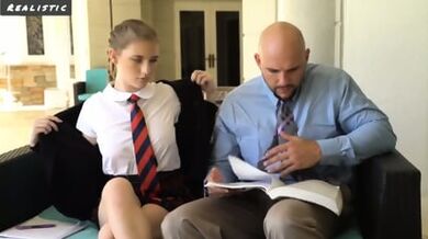 Naughty School Girl Can't Concentrate On Studying, Today She Wants Fucking - Melody Marks