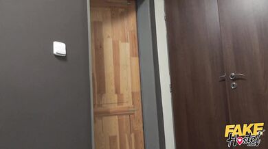 Fake Hostel - College boy fucks a guys slutty cheating Latina girlfriend