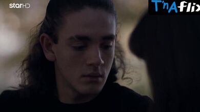 Eva Samioti Sexy Scene in Black Paintings