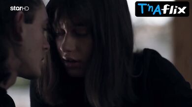 Eva Samioti Sexy Scene in Black Paintings