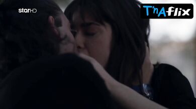 Eva Samioti Sexy Scene in Black Paintings