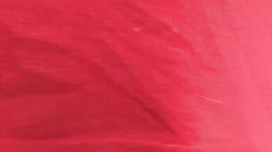 Red dress and fishnet stockings