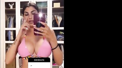 Yeliz Koc Breasts, Bikini Scene in Yeliz Koc Sexy Instagram Story
