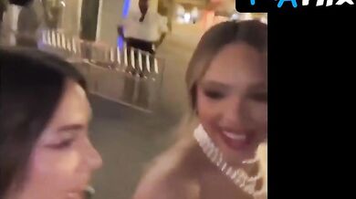 Sisi Stringer Breasts Scene in Sisi Stringer Halloween Horror Nights At Universal Studios