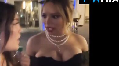 Sisi Stringer Breasts Scene in Sisi Stringer Halloween Horror Nights At Universal Studios