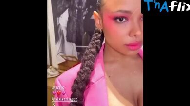 Sisi Stringer Breasts Scene in Sisi Stringer Jimmy Choo Event In Australia