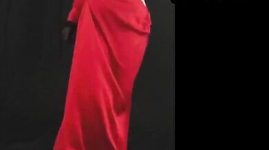 Diana Milyutina Sexy Scene in Diana Milyutina Looking Sexy In Red