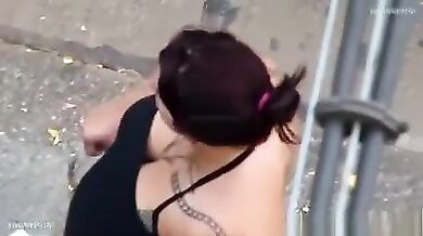 Insight into the neck tattooed girl