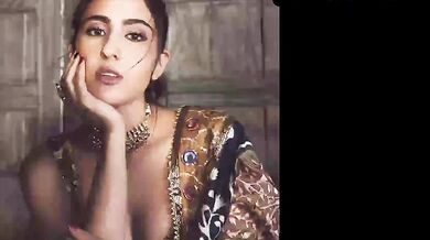 Sara Ali Khan Breasts Scene in Sara Ali Khan Hot Sexy Bold October December 2021