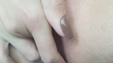 I touch my pink pussy