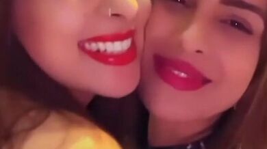 Neha Malik Lesbian Scene in Neha Malik Instagram Story