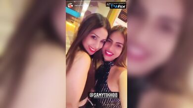 Neha Malik Lesbian Scene in Neha Malik Instagram Story
