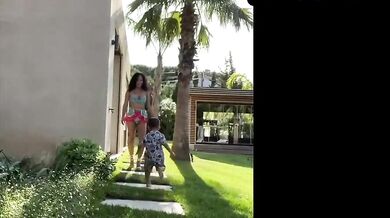 Christina Milian Breasts, Bikini Scene in Christina Milian's Sexy Summer Photos And Video From The Beach Party