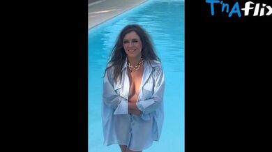 Elizabeth Hurley Breasts Scene in Elizabeth Hurley With A Sexy Stunning Front Open Shirt
