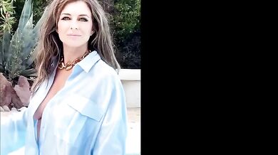 Elizabeth Hurley Breasts Scene in Elizabeth Hurley With A Sexy Stunning Front Open Shirt