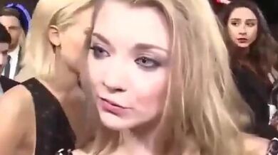 Natalie Dormer Lesbian Scene in The Academy Awards (Jennifer Lawrence)