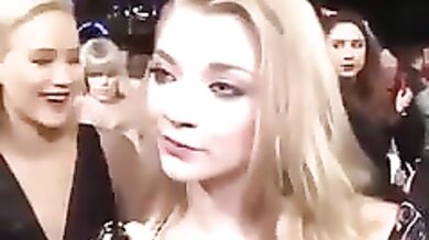 Natalie Dormer Lesbian Scene in The Academy Awards (Jennifer Lawrence)