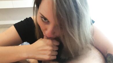 First time blowjob on camera - Beautifull eye contact