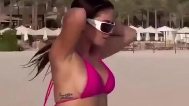 Flavia Laos Urbina Bikini Scene in Beach Babes