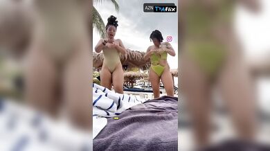 Chloe Bailey Butt, Thong Scene in Chloe Bailey, Halle Bailey Chloe Bailey And Halle Bailey Lip Syncing To Atl