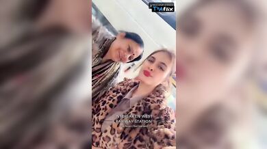 Neha Malik Lesbian Scene in Neha Malik Snapchat Story