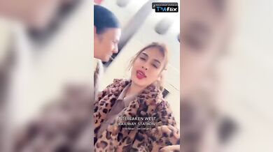 Neha Malik Lesbian Scene in Neha Malik Snapchat Story