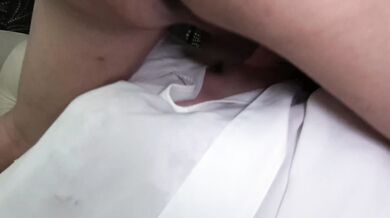 Cute Japanese Teen With 2 Men. Nice Facial