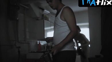 Jeanne Devos Breasts, Bush Scene in Strangers