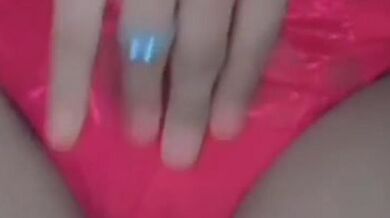 Beautiful Cute Lusty Slim Hijabi Girlfriend Squeezing Perky Round Boobs, Fingering Pussy & Giving Horny Expressions????