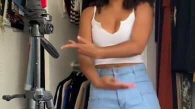 Sherice Banton Breasts Scene in Sherice Banton Tiktok