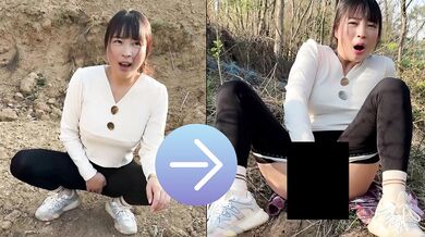 農家の巨乳黒髪熟女が野外でM字開脚オナニー｜日本人,素人,個撮,POV