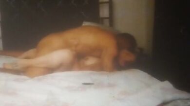 Watching my video of my hot Latino thug roommate fucks my pussy and I cum all over him while I moan