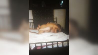 Watching my video of my hot Latino thug roommate fucks my pussy and I cum all over him while I moan