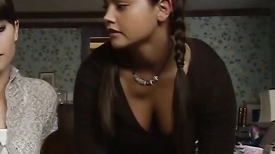 Jenna Coleman Breasts Scene in Emmerdale