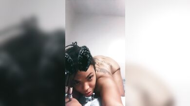 Sexy, Tatted Big Ass Black Girl Twerking