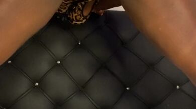 Horny African big booty show