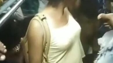 Desi Hijra Showing Her Tits In Passenger Train