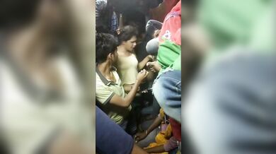 Desi Hijra Showing Her Tits In Passenger Train